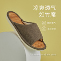 Unisex Summer Linen Bamboo Mat -sandaalit ja tossut